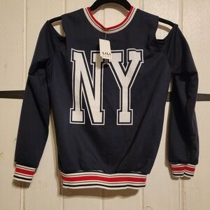 Lili Sport Sweatshirt Long Sleeve Blue Size Medium